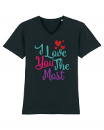 I Love You the Most Tricou mânecă scurtă guler V Bărbat Presenter