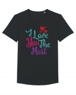 I Love You the Most Tricou mânecă scurtă guler larg Bărbat Skater