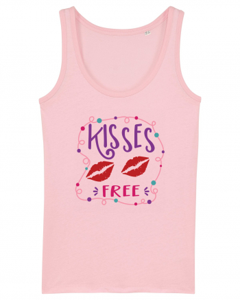 Free Kisses Cotton Pink