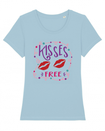 Free Kisses Sky Blue