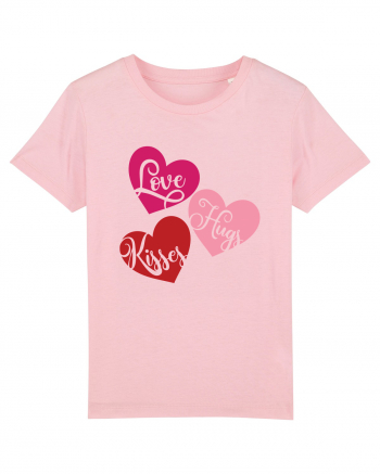 Love Hugs Kisses Cotton Pink