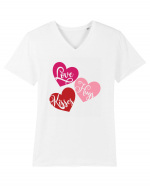 Love Hugs Kisses Tricou mânecă scurtă guler V Bărbat Presenter