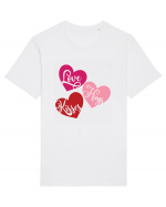 Love Hugs Kisses Tricou mânecă scurtă Unisex Rocker