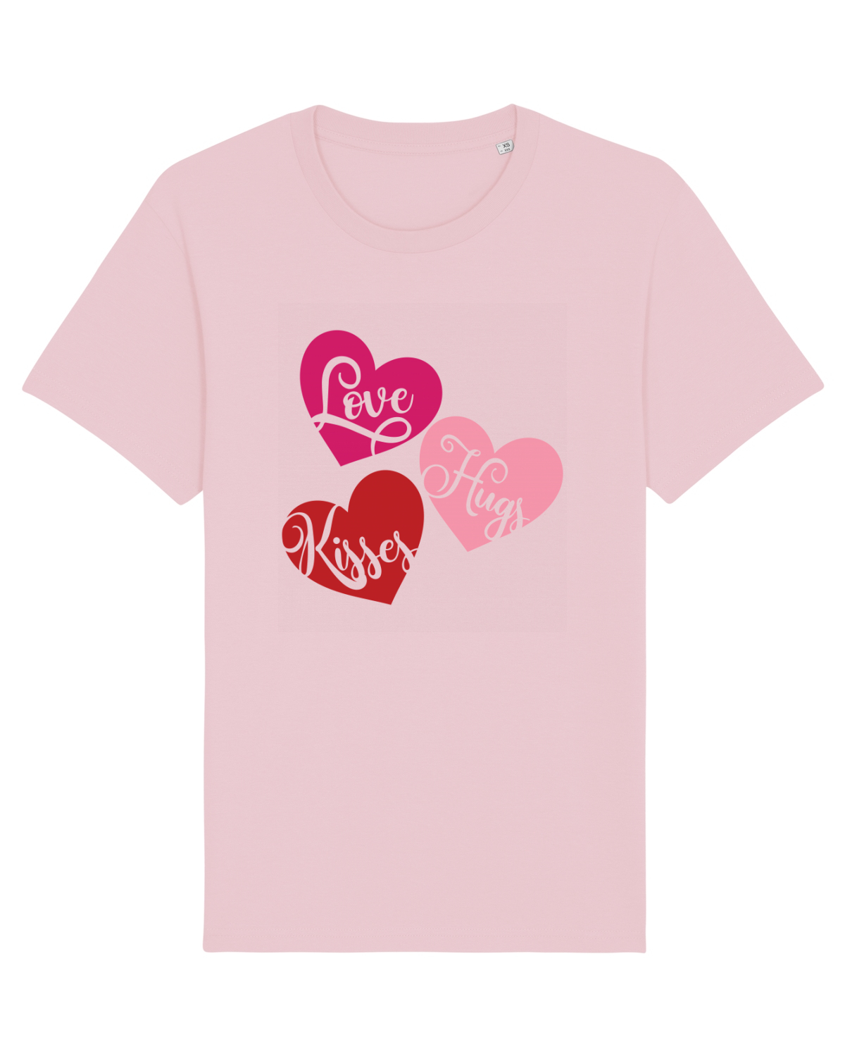 Tricou mânecă scurtă Unisex Rocker Cotton Pink