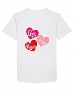 Love Hugs Kisses Tricou mânecă scurtă guler larg Bărbat Skater