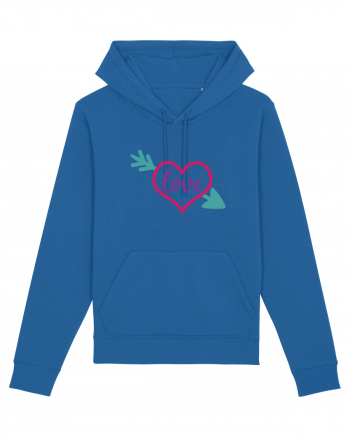 Love in heart with arrow Royal Blue