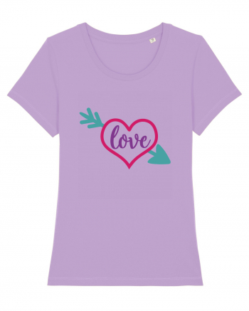 Love in heart with arrow Lavender Dawn