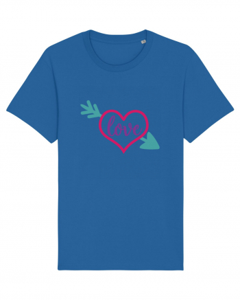 Love in heart with arrow Royal Blue