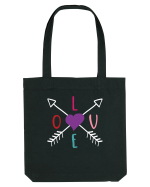 LOVE with Arrows Sacoșă textilă