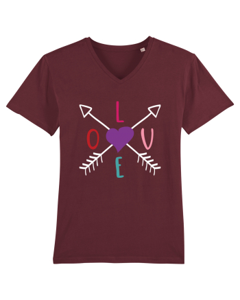 LOVE with Arrows Burgundy