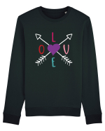 LOVE with Arrows Bluză mânecă lungă Unisex Rise