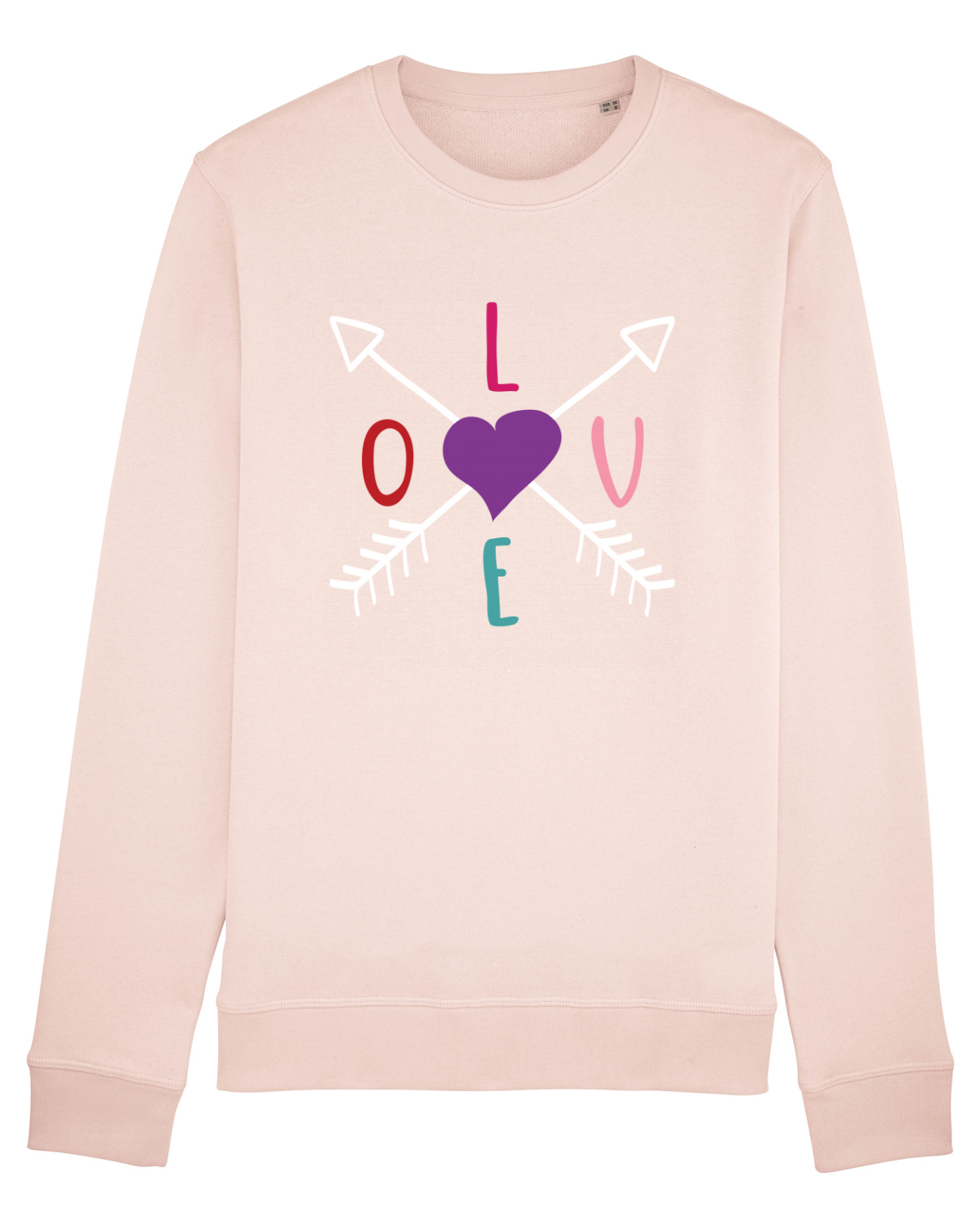 Bluză mânecă lungă Unisex Rise Candy Pink