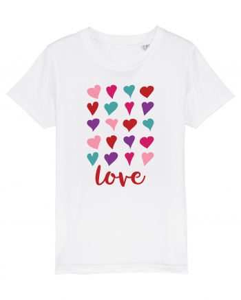 Love with Hearts White