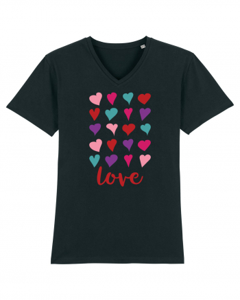 Love with Hearts Black