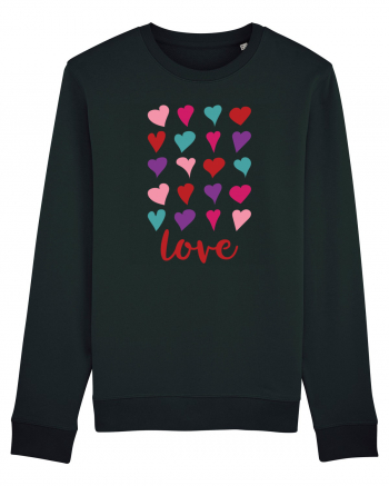 Love with Hearts Black