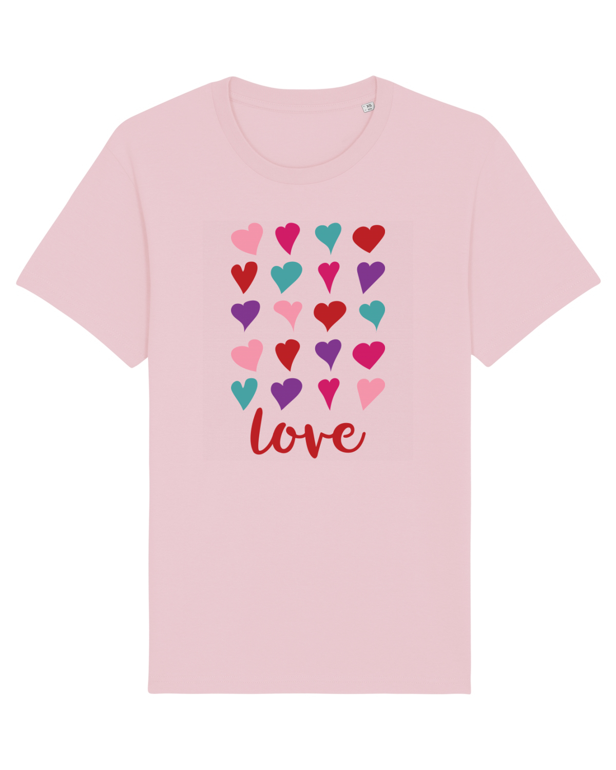 Tricou mânecă scurtă Unisex Rocker Cotton Pink