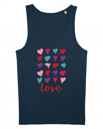 Love with Hearts Navy