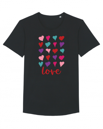 Love with Hearts Black