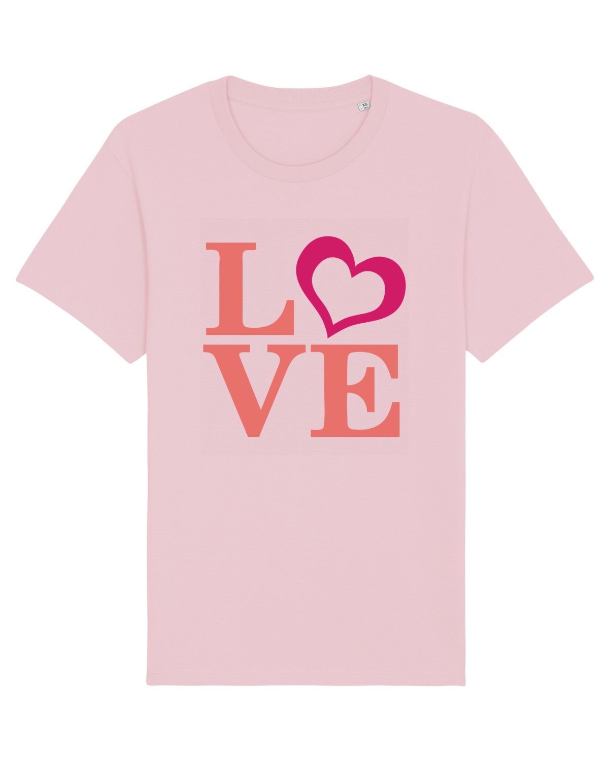 Tricou mânecă scurtă Unisex Rocker Cotton Pink