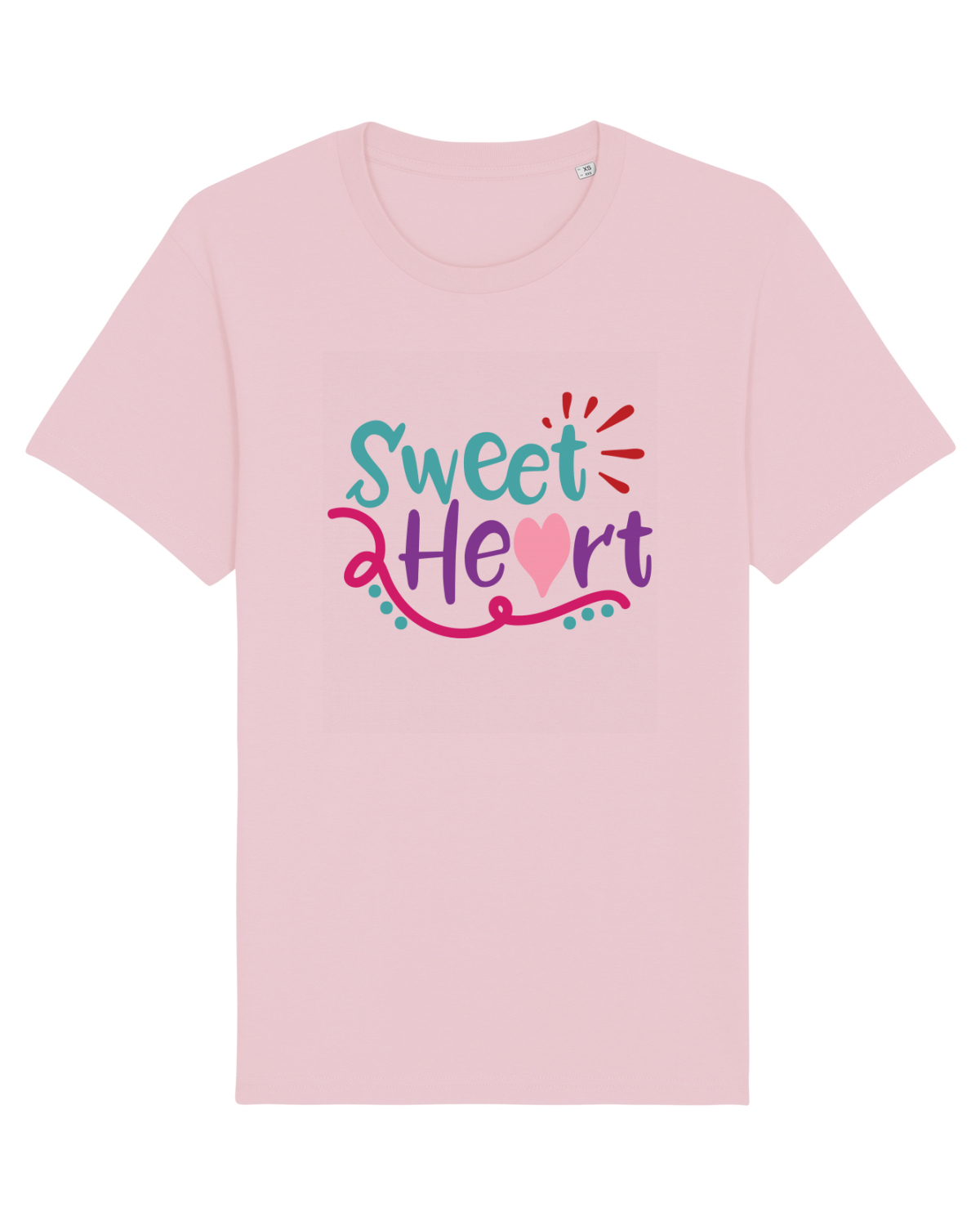 Tricou mânecă scurtă Unisex Rocker Cotton Pink