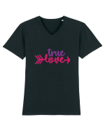 True Love Tricou mânecă scurtă guler V Bărbat Presenter