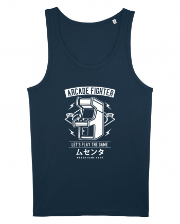 Arcade Fighter Gamer White Navy