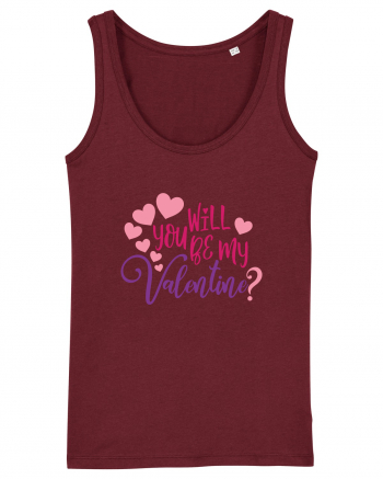 Will you be my Valentine Burgundy