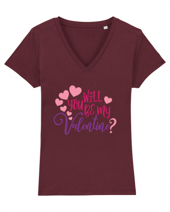 Will you be my Valentine Burgundy