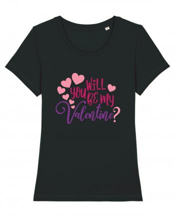 Will you be my Valentine Black