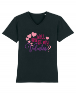 Will you be my Valentine Tricou mânecă scurtă guler V Bărbat Presenter