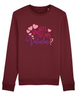 Will you be my Valentine Bluză mânecă lungă Unisex Rise