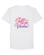 Will you be my Valentine Tricou mânecă scurtă guler larg Bărbat Skater