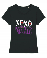 XOXO Yall Tricou mânecă scurtă guler larg fitted Damă Expresser