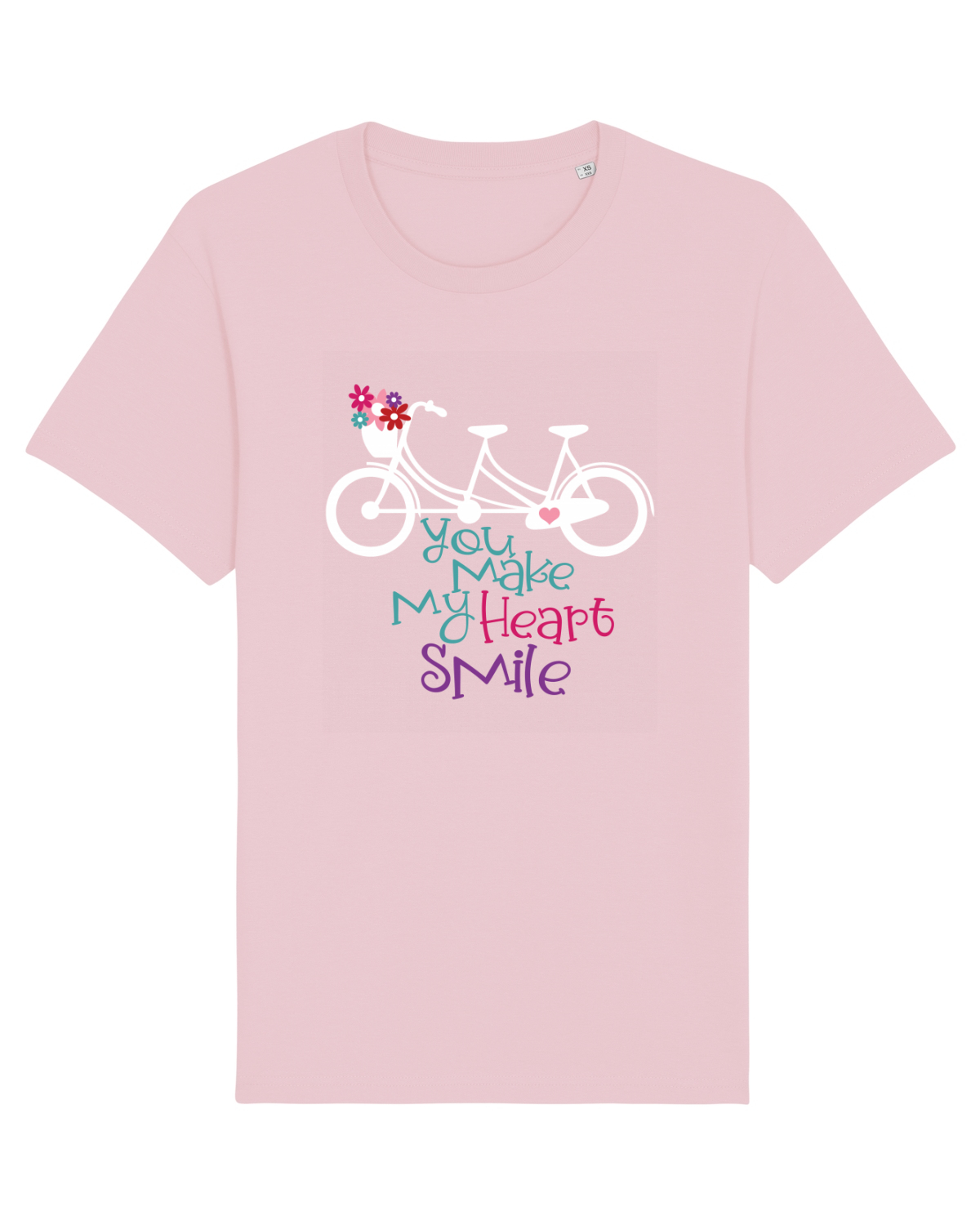 Tricou mânecă scurtă Unisex Rocker Cotton Pink