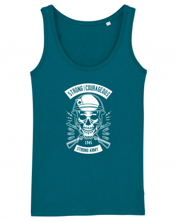 Strong Army Skull White Ocean Depth