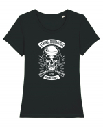 Strong Army Skull White Tricou mânecă scurtă guler larg fitted Damă Expresser