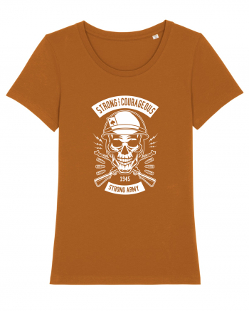 Strong Army Skull White Roasted Orange