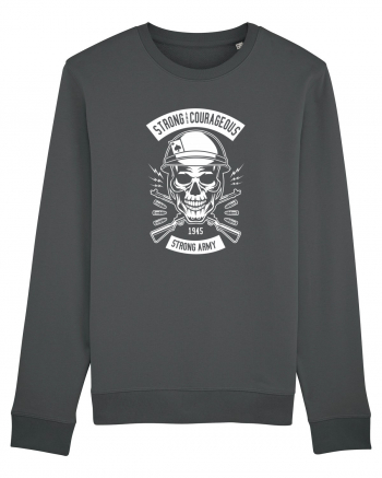 Strong Army Skull White Anthracite