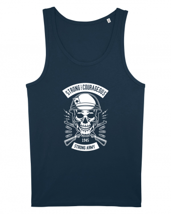 Strong Army Skull White Navy