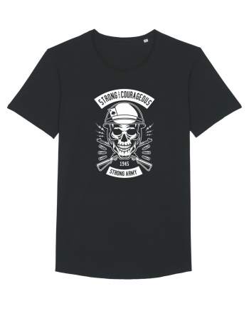 Strong Army Skull White Black