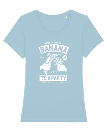 Banana Party White Sky Blue