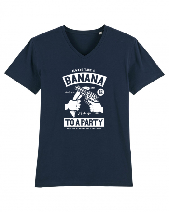 Banana Party White French Navy