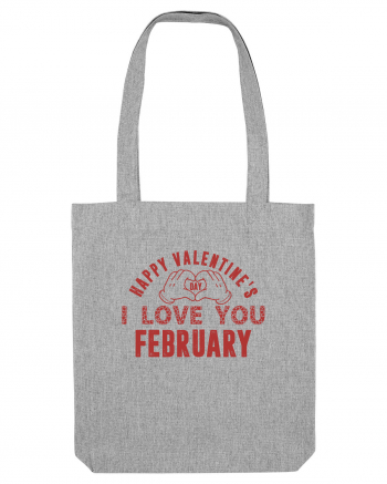 Happy Valentine's Classic Retro Heather Grey