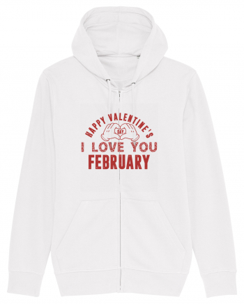 Happy Valentine's Classic Retro White