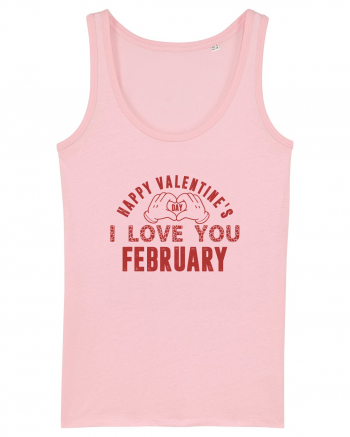 Happy Valentine's Classic Retro Cotton Pink