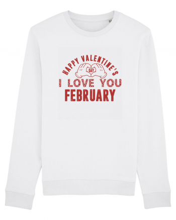 Happy Valentine's Classic Retro White