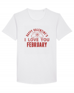 Happy Valentine's Classic Retro Tricou mânecă scurtă guler larg Bărbat Skater