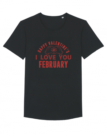 Happy Valentine's Classic Retro Black