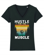 Hustle For The Muscle Gymnastics Tricou mânecă scurtă guler V Damă Evoker