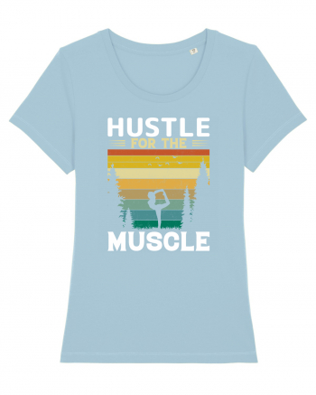 Hustle For The Muscle Gymnastics Sky Blue